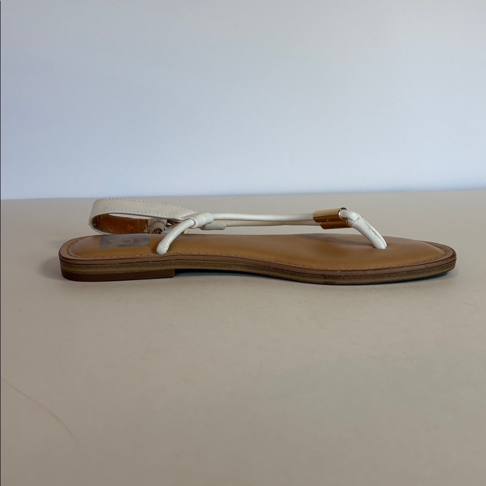 DV Dolce Vita White Flat Sandals Womens Jache Size 7 - Picture 5 of 9